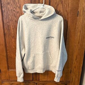 ESSENTIALS Light Heather Gray Pullover Hoodie